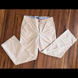 Izod 32/30 Linen Look Flat Front Straight Leg Dress Pants